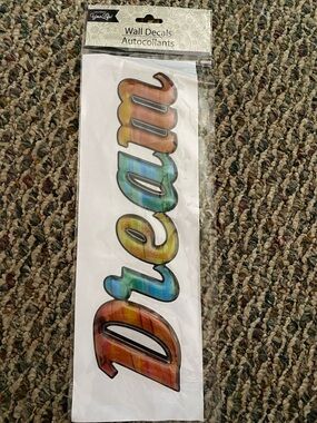 Multi-Color 'Dream' Wall Decal
